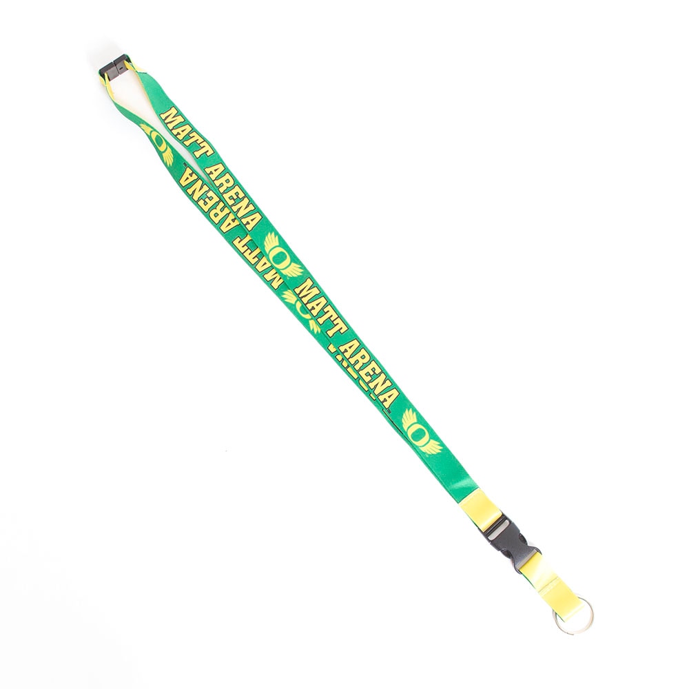 Matt Knight Arena, MCM Group, Green, Lanyard, Gifts, Unisex, 0.75", Basketball, Double-sided, Buckle, 705631